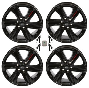 Ford F-150 Wheels - Ford Racing - 20x8.5in Cast - Gloss Black - `24-`25